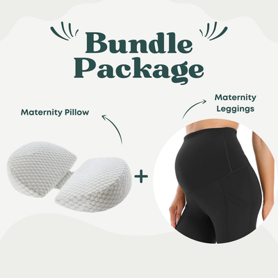 BlissfulBaby™ Maternity Pillow +  Maternity Leggings